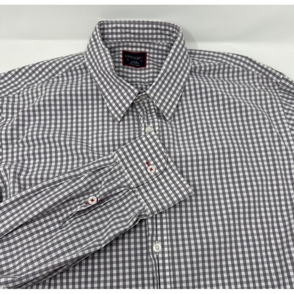 Untuckit Shirt Mens‎ Large Purple/White Button Down Long Sleeve - Picture 1 of 5